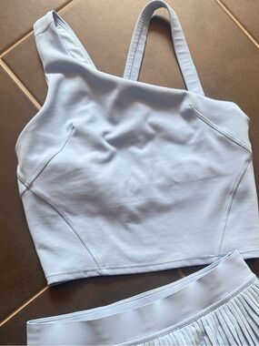 Lululemon Align Asymmetrical Bra Tank Windmill Light Blue Size 4
